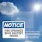 Signmission Fire Sprinkler Main Shutoff Inside OSHA Notice Sign, Plastic, 10in W x 7in L, 2PK OS-2PACK-NS-P-710-L-12671 - alternate 5